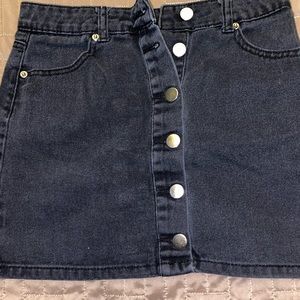 Jean mini skirt